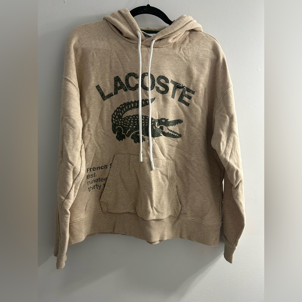 Lacoste Mens Loose Fit Crocodile Hoodie - Picture 8 of 9
